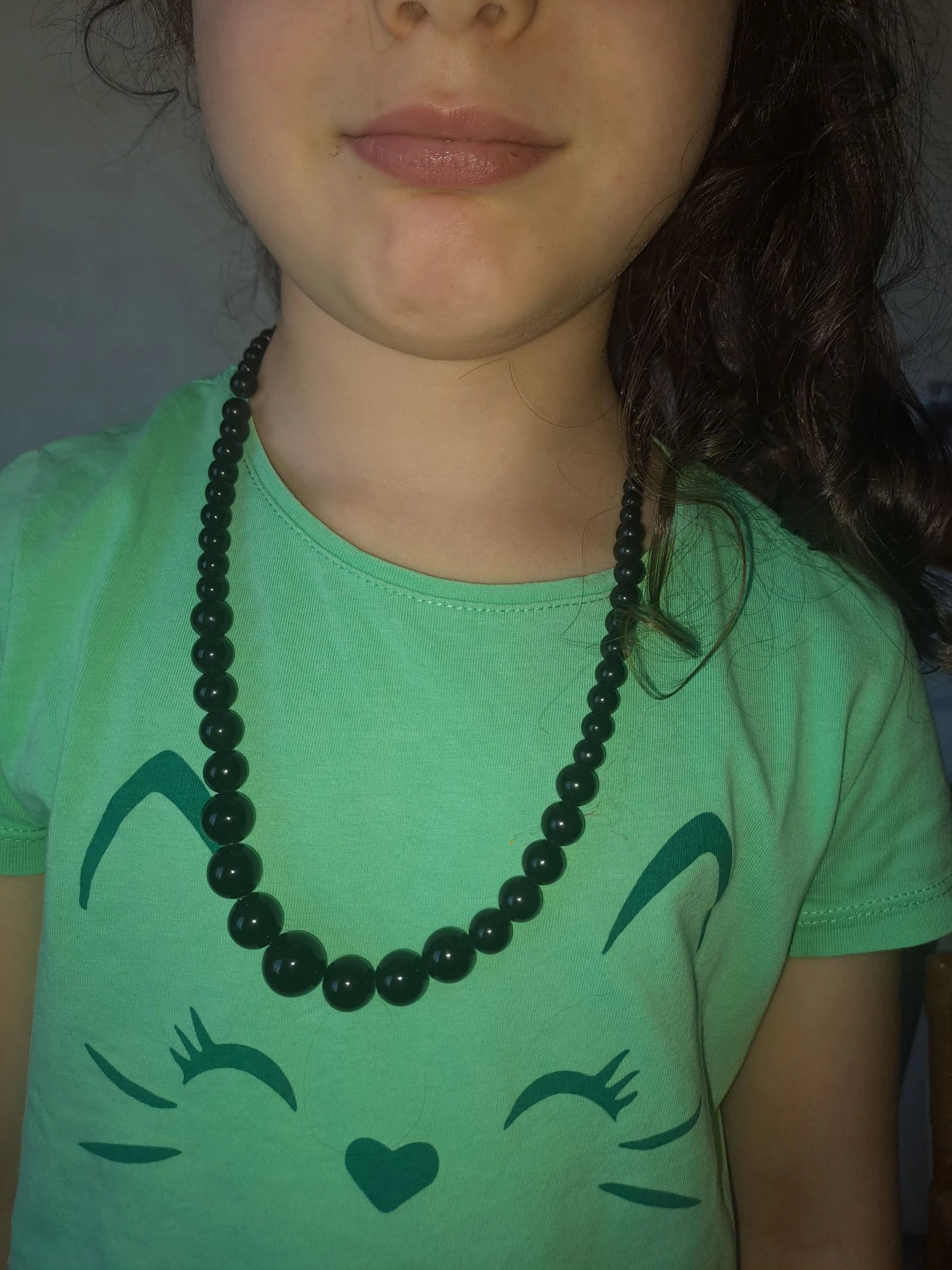 Collier de perles noires